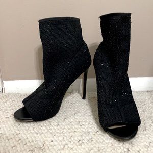 ALDO SOCK RHINESTONE BOOTIES